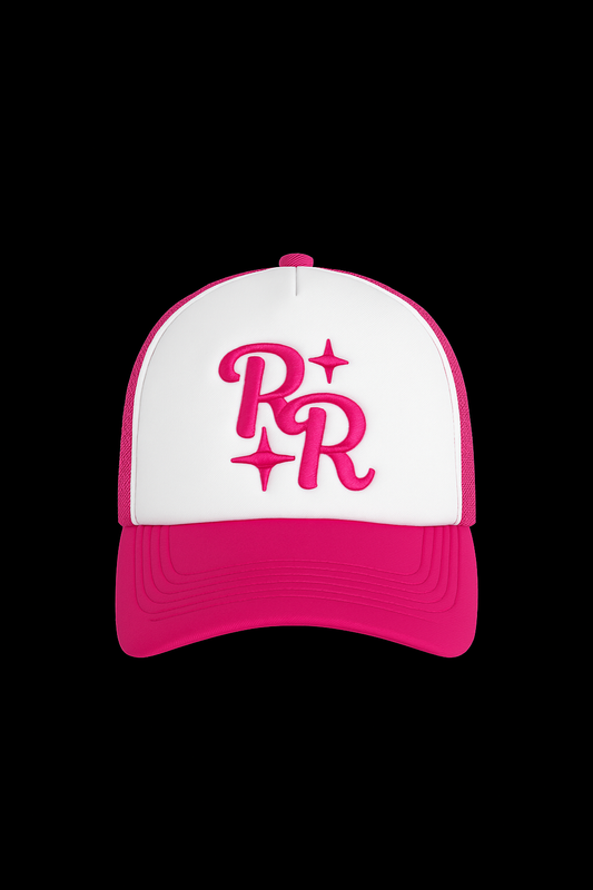 Pink Double R Embroidered Trucker Hat
